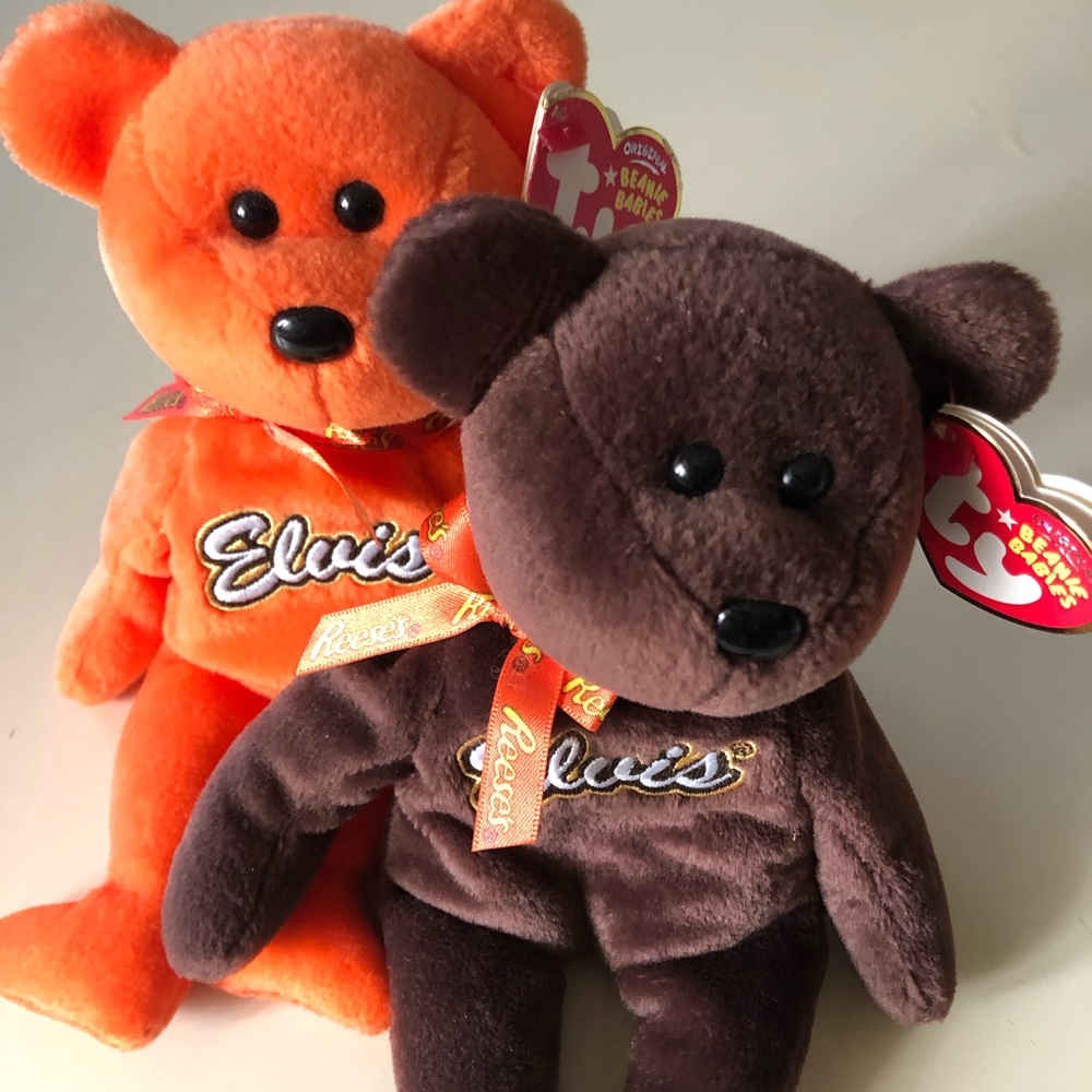 Coco Presley Elvis TY Beanie Babies set of 2